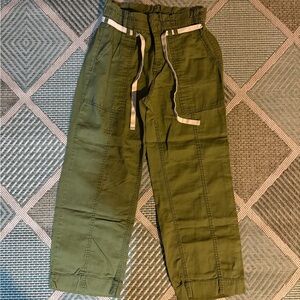 Kensie Olive Green Elastic Waist Utility Pants